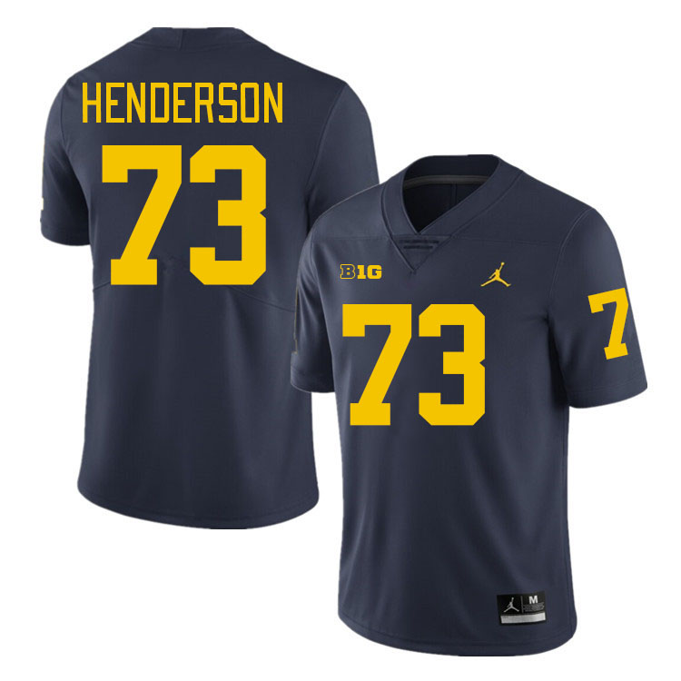 LaDarius Henderson Michigan Jersey,Michigan Wolverines #73 LaDarius Henderson Jersey Youth-Navy